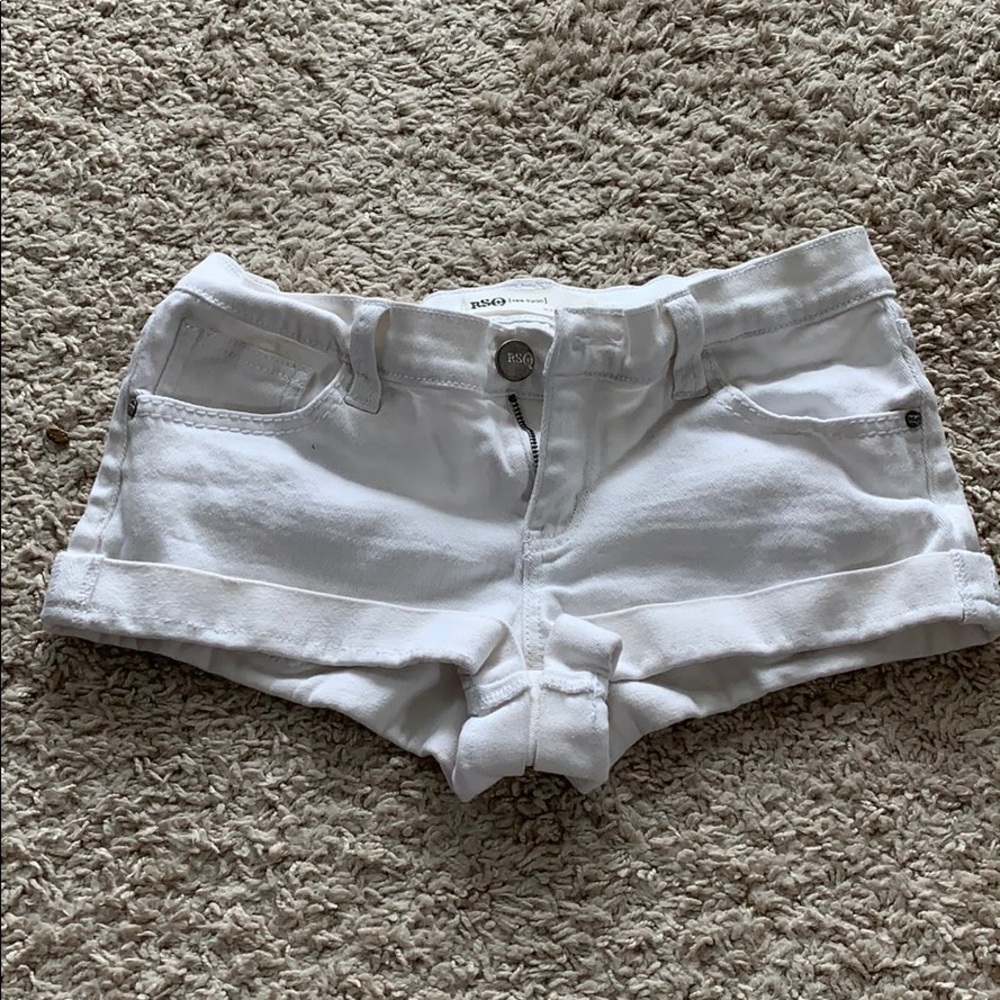 White short shorts
